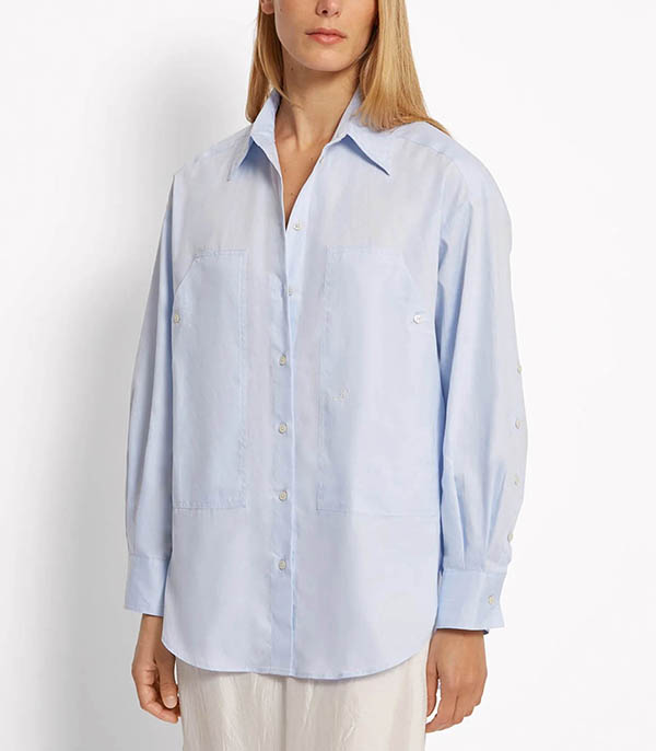 Chemise Angele Uni Bleu Roseanna