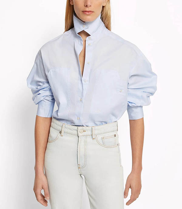 Chemise Angele Uni Bleu Roseanna
