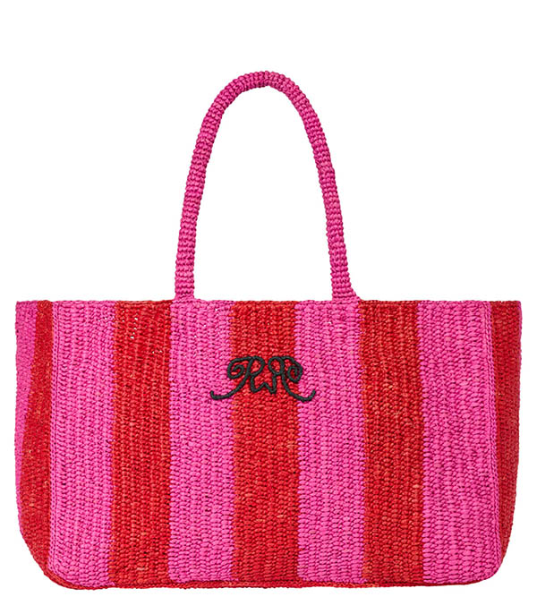 Tote Bag Leaf Raphia Roseanna