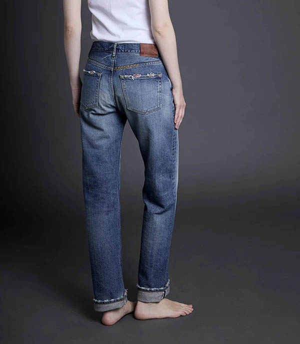 Jean Nikko Mid Rise Dead Flowers BORO