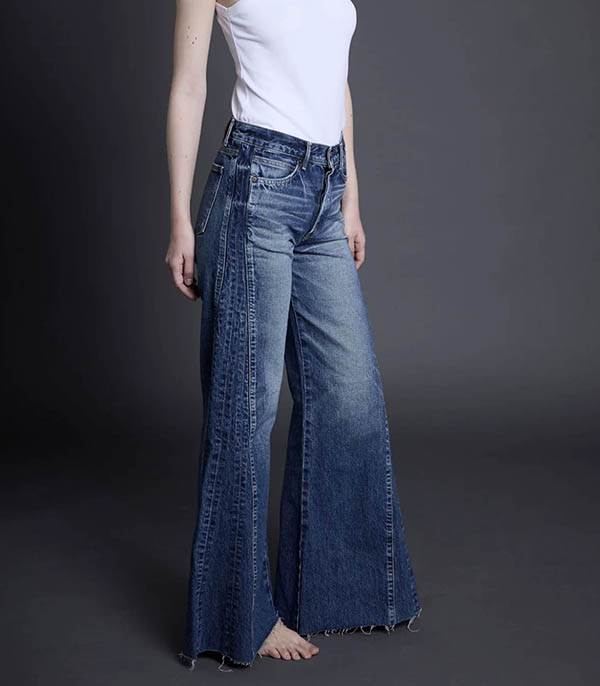 Jean Katano Mid Rise Wide Leg Wild Horses BORO