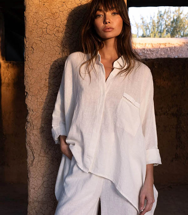 Chemise Mallorca Off White Maison Saint Julien