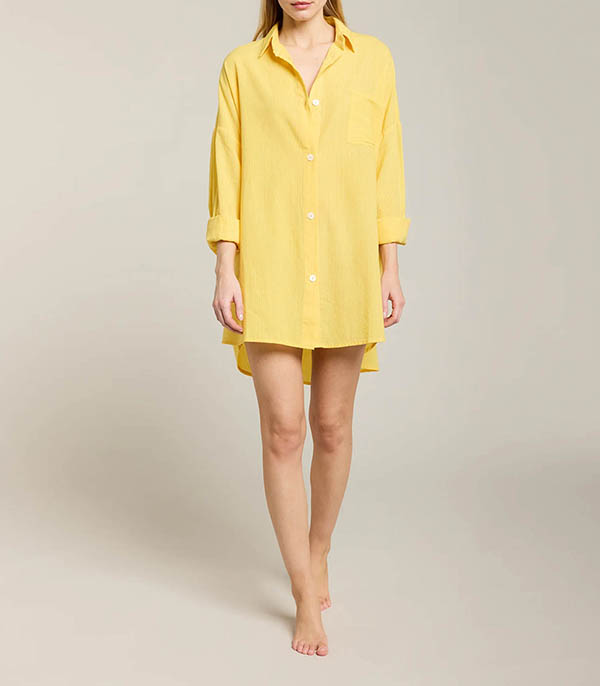 Robe Chemise Port Miou Citron Maison Saint Julien