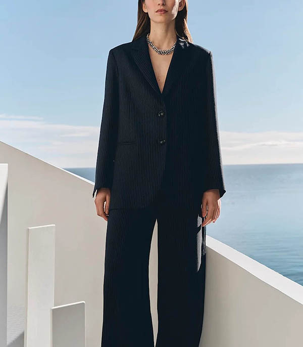 Blazer Chase Navy Stripes Margaux Lonnberg