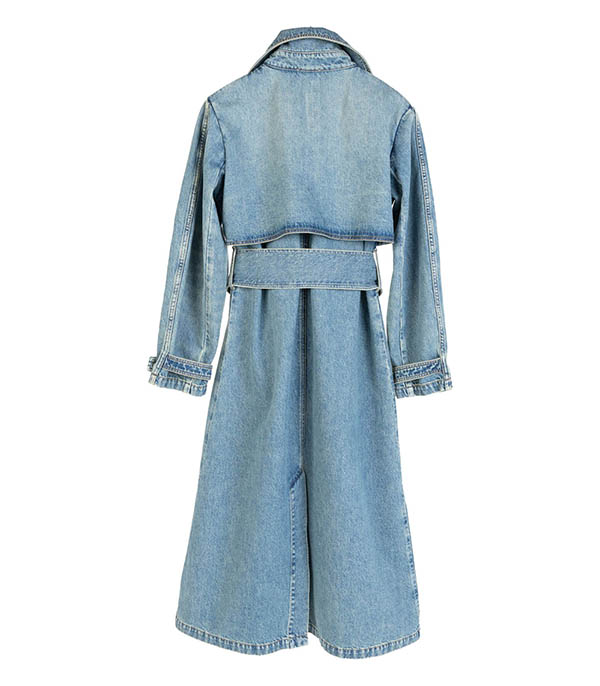 Trench Light Blue Vintage HAPPY HAUS