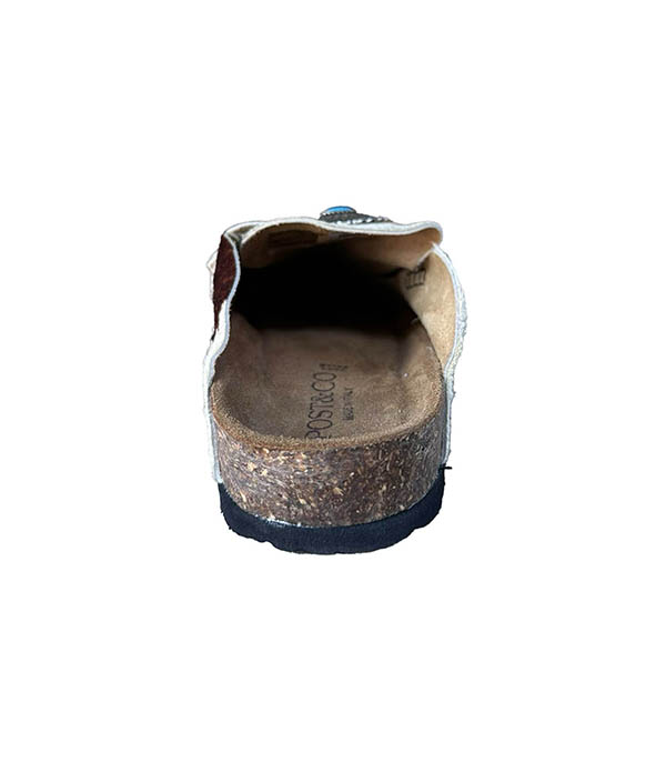 Sandales en cuir Horsy Mucca Maculato Post&Co