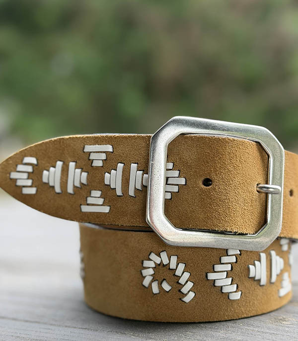 Ceinture en cuir Alaska Moutarde et Borderies Post&Co