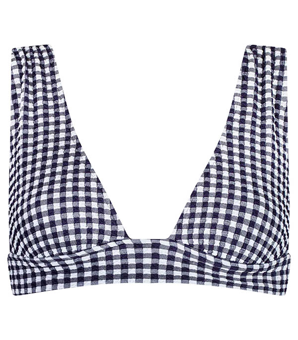 Haut de maillot Foulard l'Ensorcelant Vichy Marine Anja