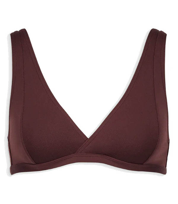 Haut de maillot L'Exquis Cache-Coeur Moka Anja