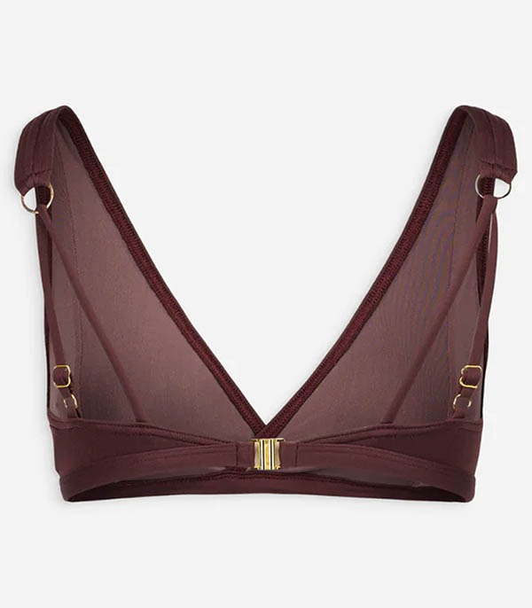 Haut de maillot L'Exquis Cache-Coeur Moka Anja