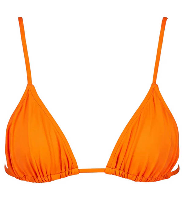 Haut de bain Triangle Le Pétillant Orange Fluo Anja