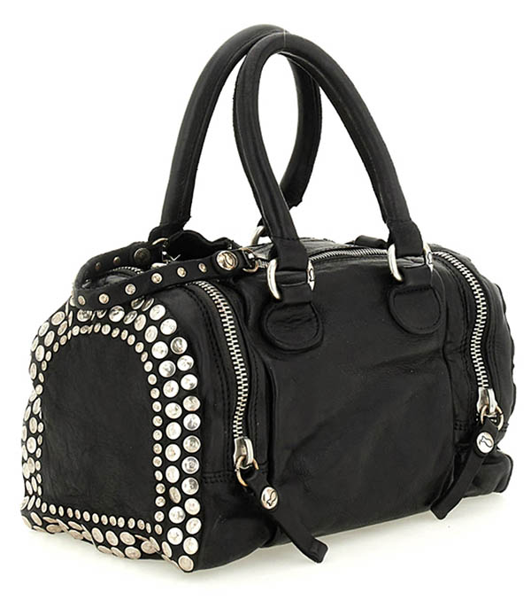 Sac Bowling Britney Cowhide & Studs Campomaggi