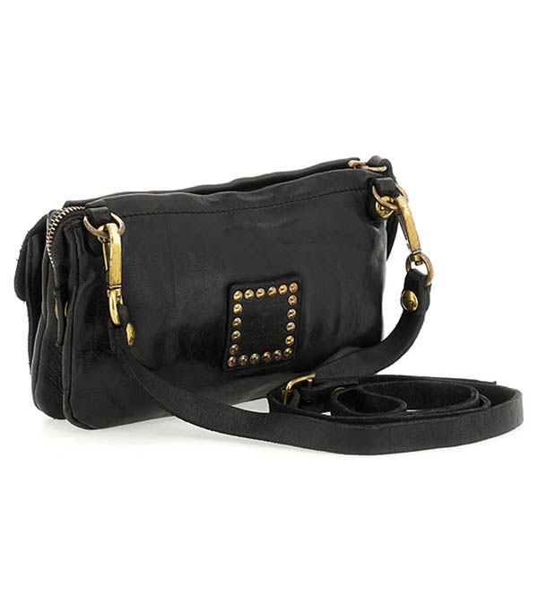Pochette Kura Studs Black Campomaggi