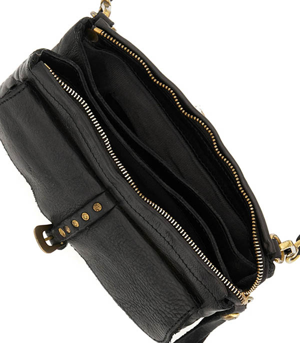 Pochette Kura Studs Black Campomaggi