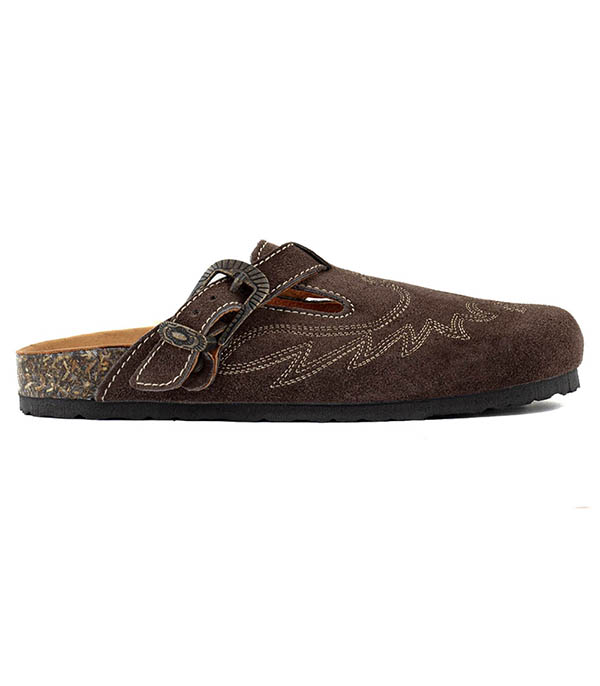 Sabots Bahia Suede Tabac Mexicana