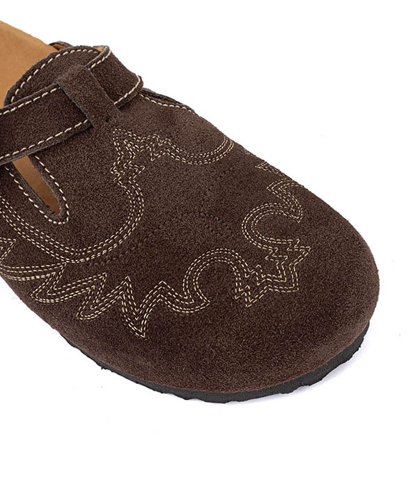 Sabots Bahia Suede Tabac Mexicana