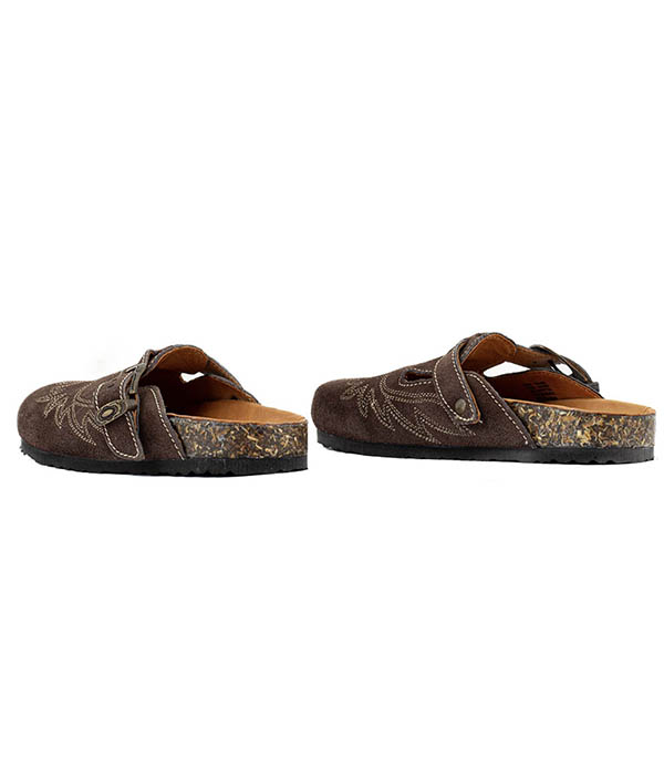 Sabots Bahia Suede Tabac Mexicana