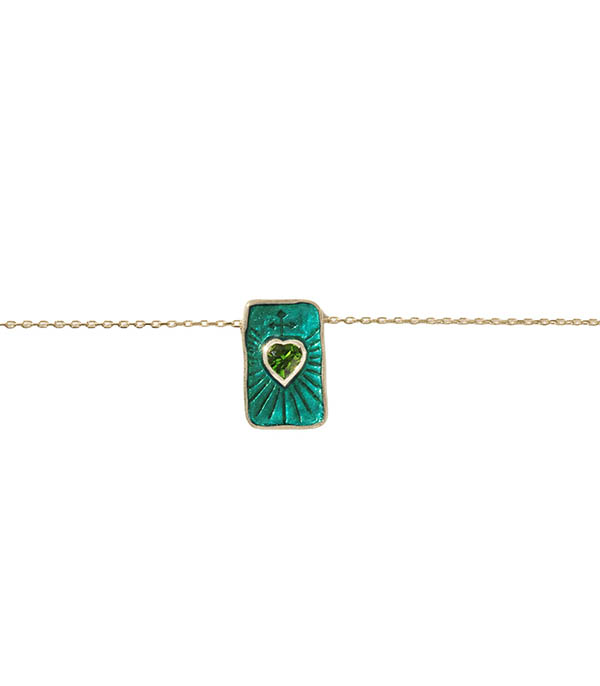 Collier Deva Diopside Pascale Monvoisin