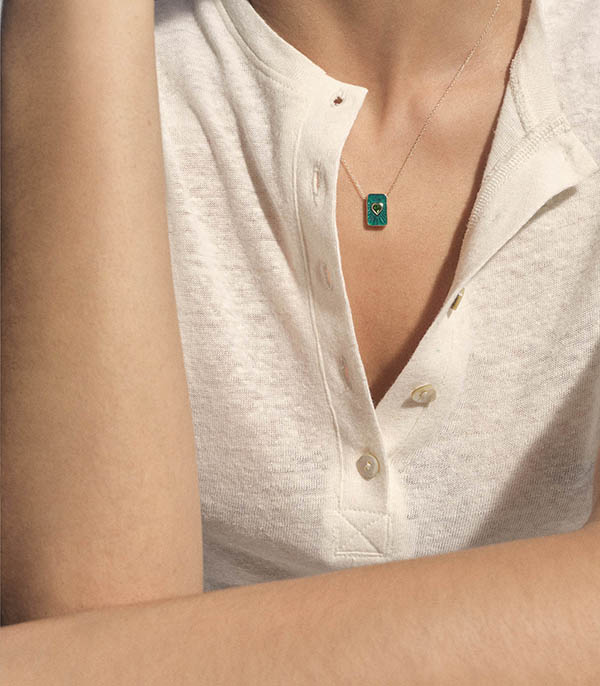 Collier Deva Diopside Pascale Monvoisin