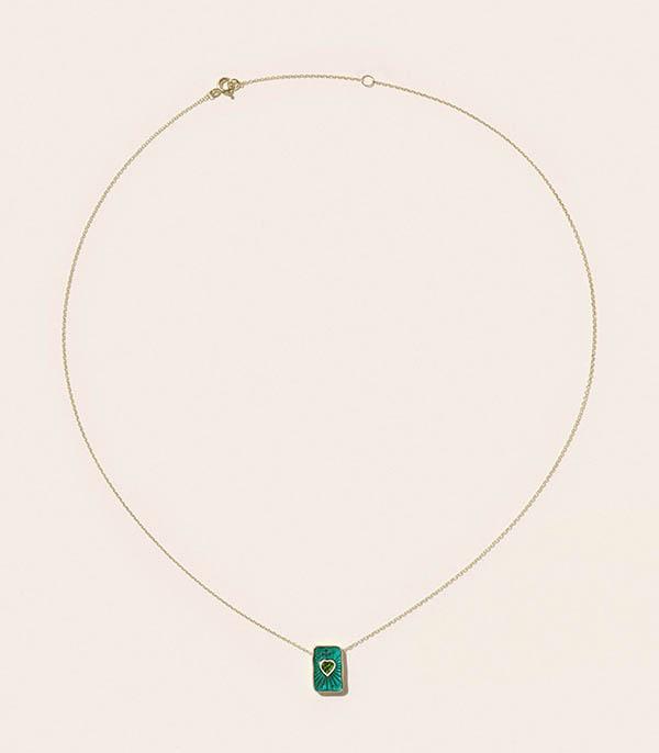 Collier Deva Diopside Pascale Monvoisin
