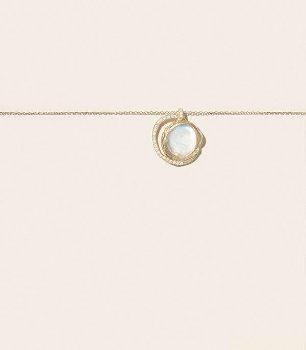 Collier Gaia n°3 Moonstone Pascale Monvoisin