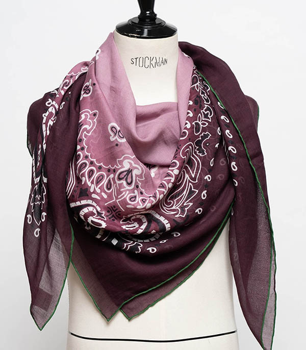 Bandana Cot Quadra Sfumato 125 x 125 cm destin