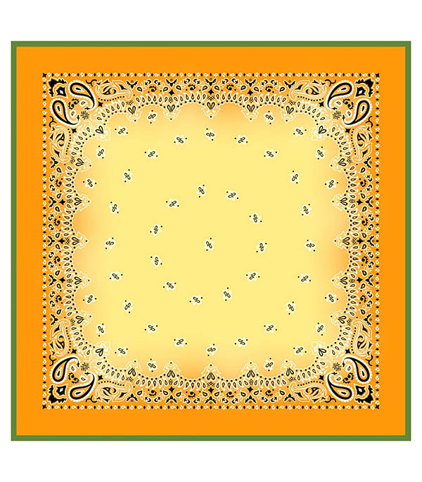 Bandana Cot Quadra Sfumato 125 x 125 cm destin