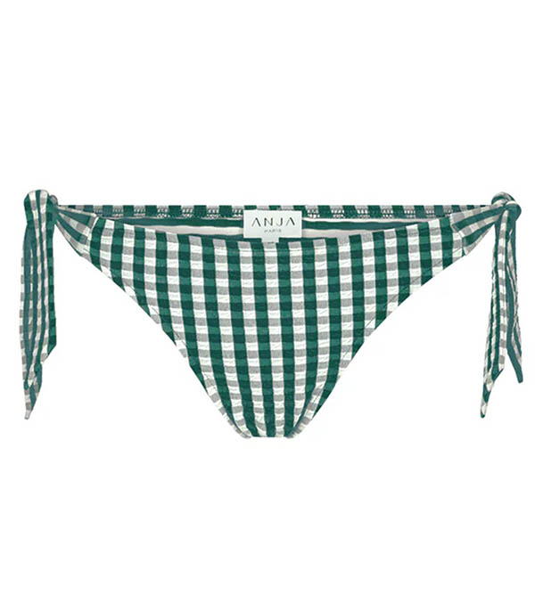 Culotte de bain Noeuds La Magnifique Vichy Vert Anja
