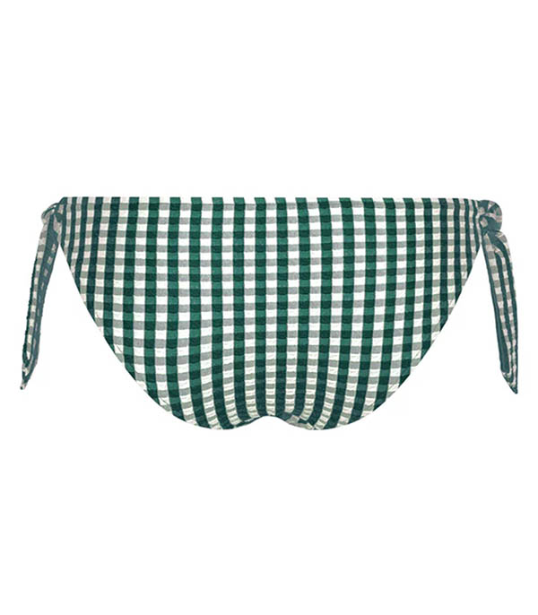 Culotte de bain Noeuds La Magnifique Vichy Vert Anja