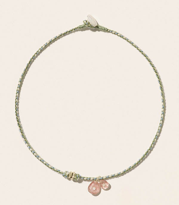 Collier Holi Strawberry Quartz Pascale Monvoisin