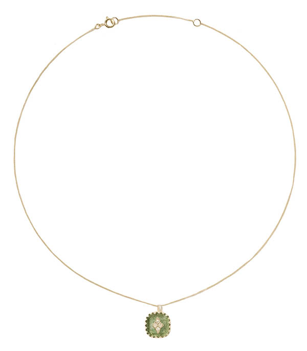 Collier Pierrot Aventurine Quartz Pascale Monvoisin