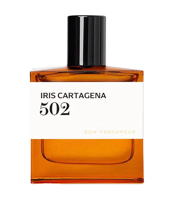 Eau de Parfum 502 Iris Cartagena, Mandarine d'Italie, Iris Maroc et Infusion de Cacao 30 ml Bon Parfumeur