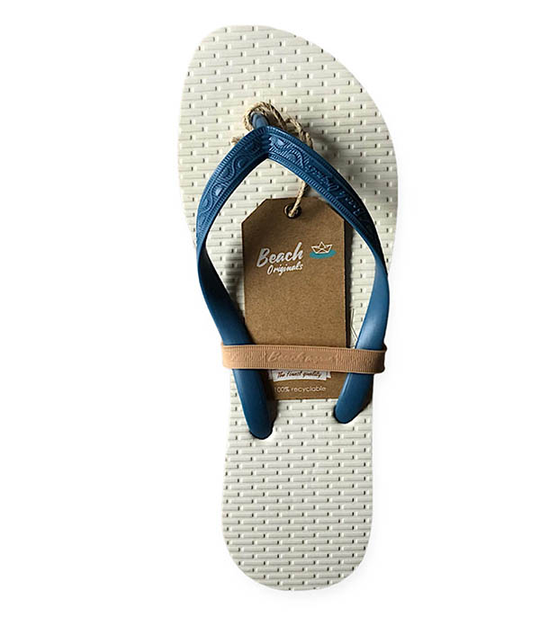 Tongs Femme Flatform Slim Bleu Original Beach Originals