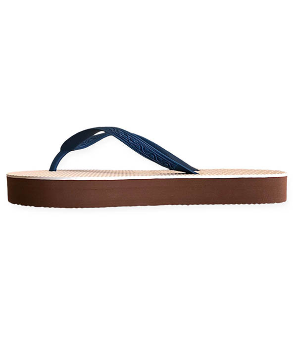 Tongs Femme Flatform Slim Bleu Original Beach Originals