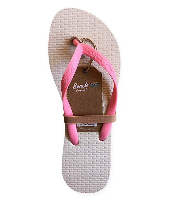 Tongs Femme Flatform Slim Rose Bubblegum Beach Originals