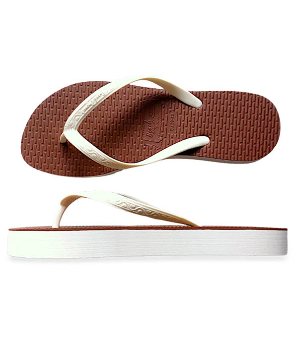 Tongs Femme Flatform Slim Fleur de Tiaré Reverso Beach Originals
