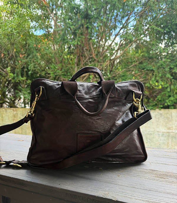 Sacoche en cuir chocolat Campomaggi