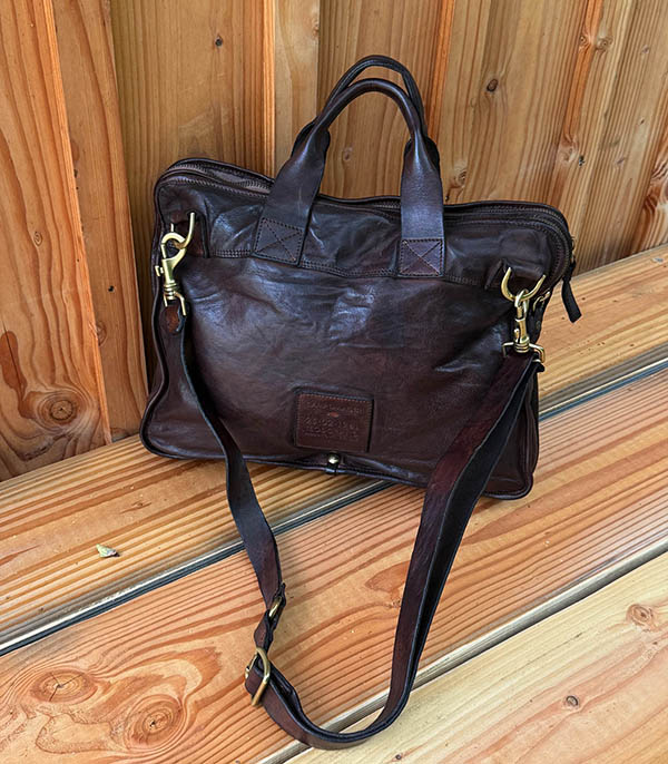 Sacoche en cuir chocolat Campomaggi