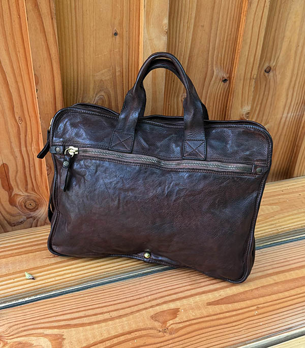 Sacoche en cuir chocolat Campomaggi