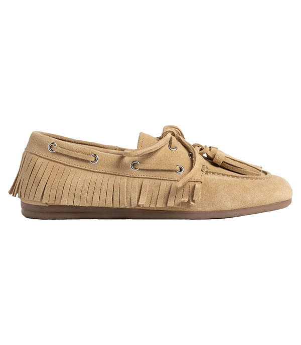 Mocassins Boat Loafer Native Tassel Suede Pado Posa