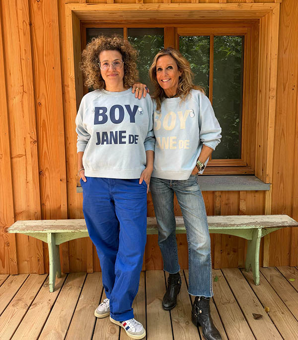 Sweat-shirt Egger Jane de Boy Ice/Navy Newtone