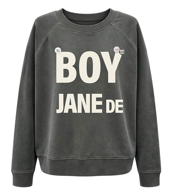 Sweat-shirt Egger Jane de Boy Pepper/White Newtone