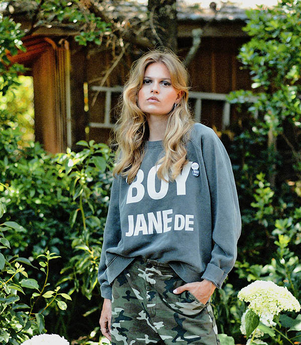 Sweat-shirt Egger Jane de Boy Pepper/White Newtone
