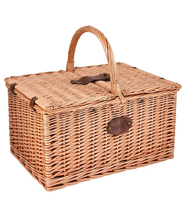 Panier Pique-Nique Saint-Rémy Rayures Vertes Les Jardins de la Comtesse