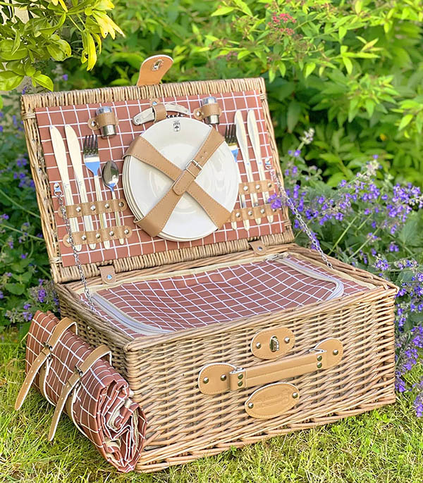 Panier Pique-Nique Monceau Carreaux Terre Les Jardins de la Comtesse