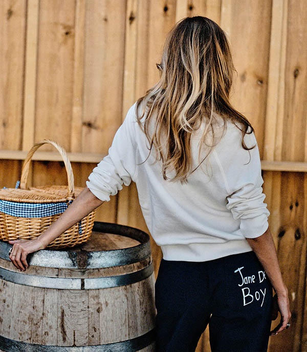 Sweat-shirt Blanc Grand Demain Bleu Demain, il fera jour