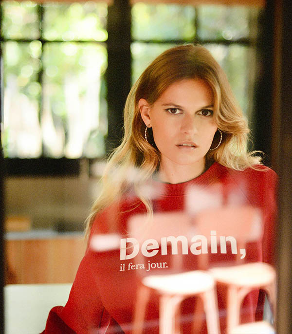 Sweat-shirt Rouge Grand Demain Blanc  Demain, il fera jour