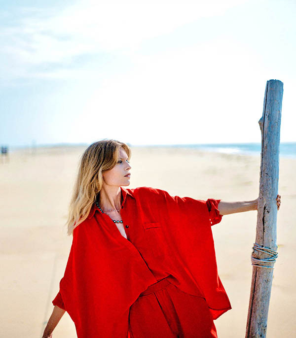 Chemise Mallorca Corail Maison Saint Julien