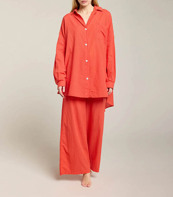 Robe Chemise Port Miou Corail Maison Saint Julien
