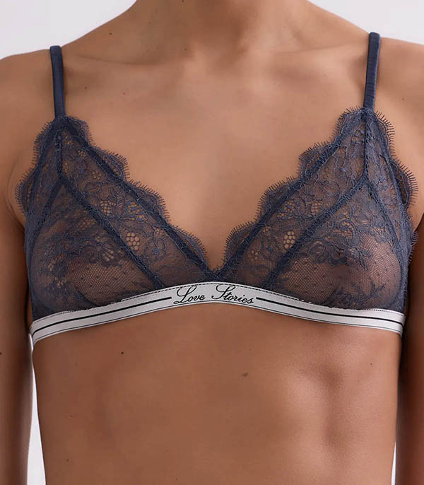 Soutien-gorge triangle Love Lace Dark Blue Love Stories